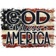 God Bless America Vintage Flag