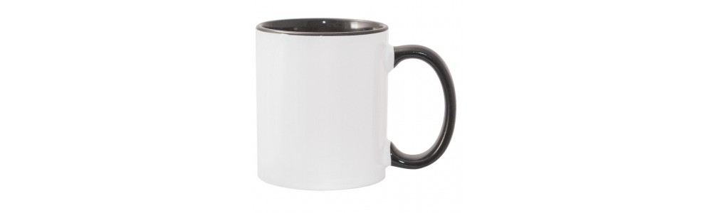 11oz Color Combo Black Mug