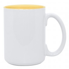 15oz 2 Tone Yellow Mug