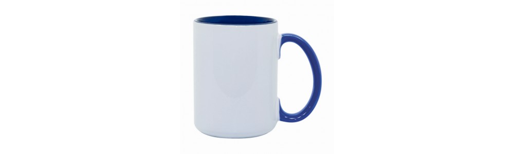 15oz Color Combo Blue Mug