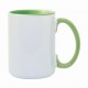 15oz Color Combo Light Green Mug