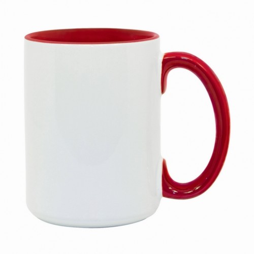 15oz Color Combo Red Mug Personalized Photo Mugs Custom Printed To Order