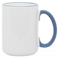 15oz Rim Handle Cambridge Blue Mug