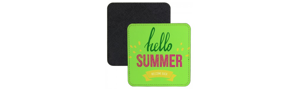 Square 4x4 PolyLeather Coaster