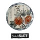 Slate Coaster - 4" Diameter - Round Gloss