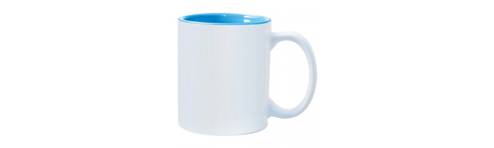 Light Blue 2-tone 11oz mug
