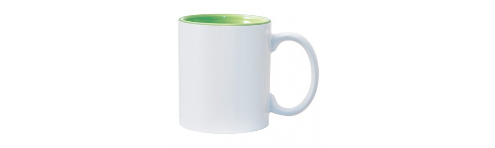 Light Green 2-tone 11oz mug