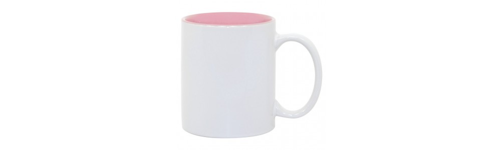 Pink 2-tone 11oz mug