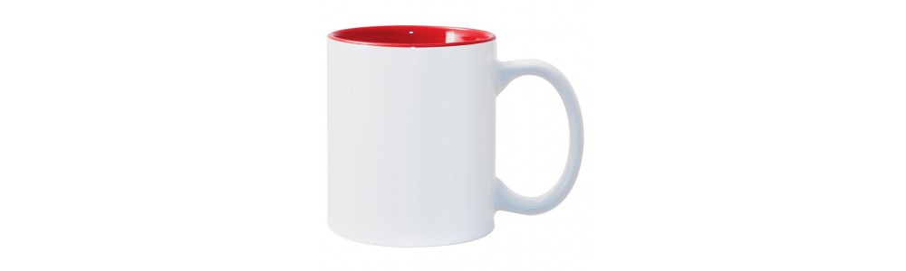 Red 2-tone 11oz mug