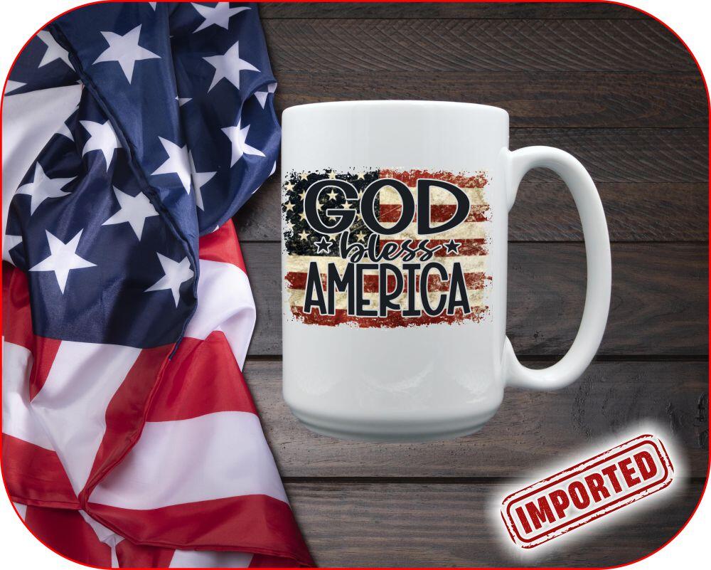 God Bless America Vintage Flag - Image 3