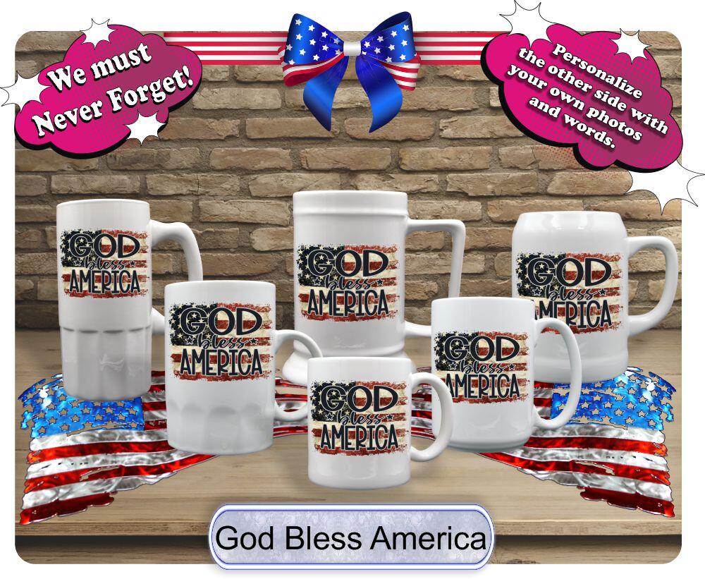 God Bless America Vintage Flag - Image 2