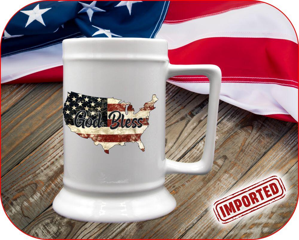 God Bless USA Vintage Flag - Image 3