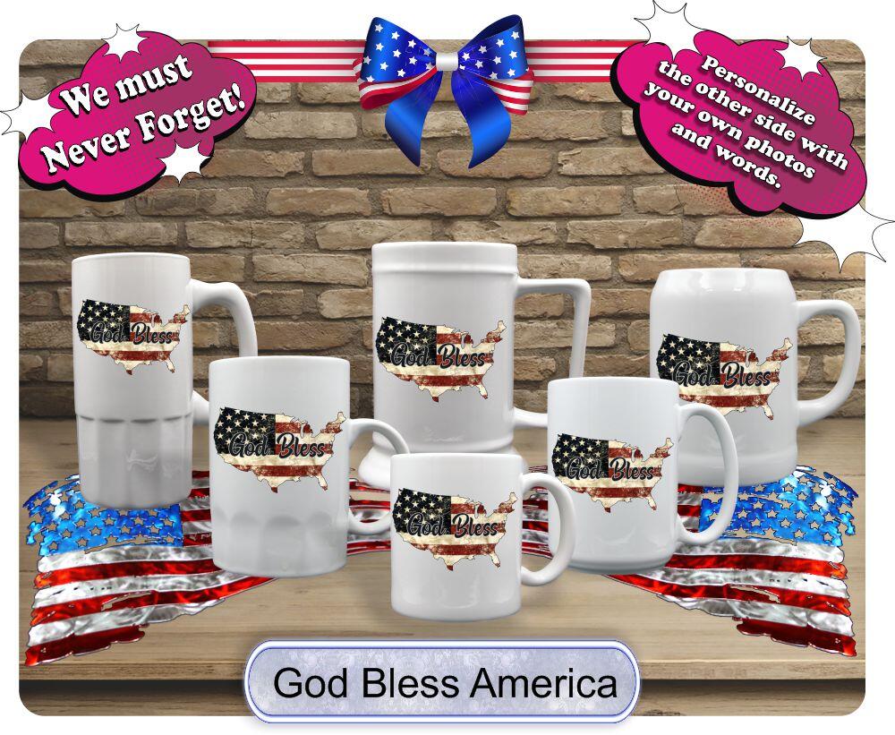 God Bless USA Vintage Flag - Image 2