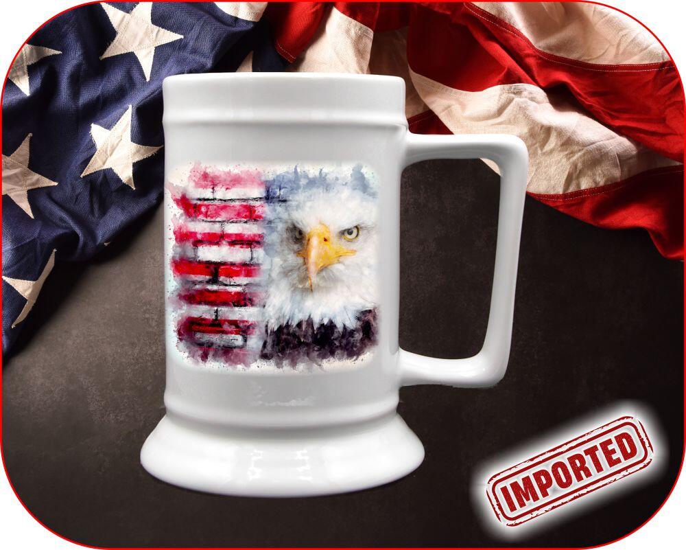 Watercolor Eagle USA Mug - Image 9