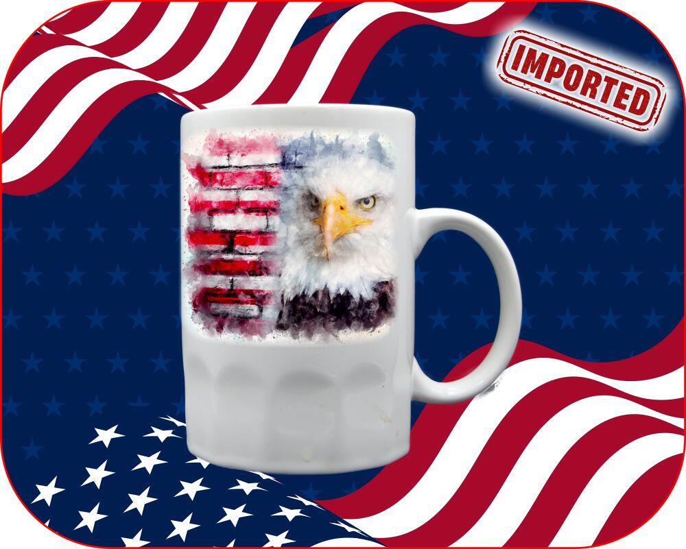 Watercolor Eagle USA Mug - Image 7