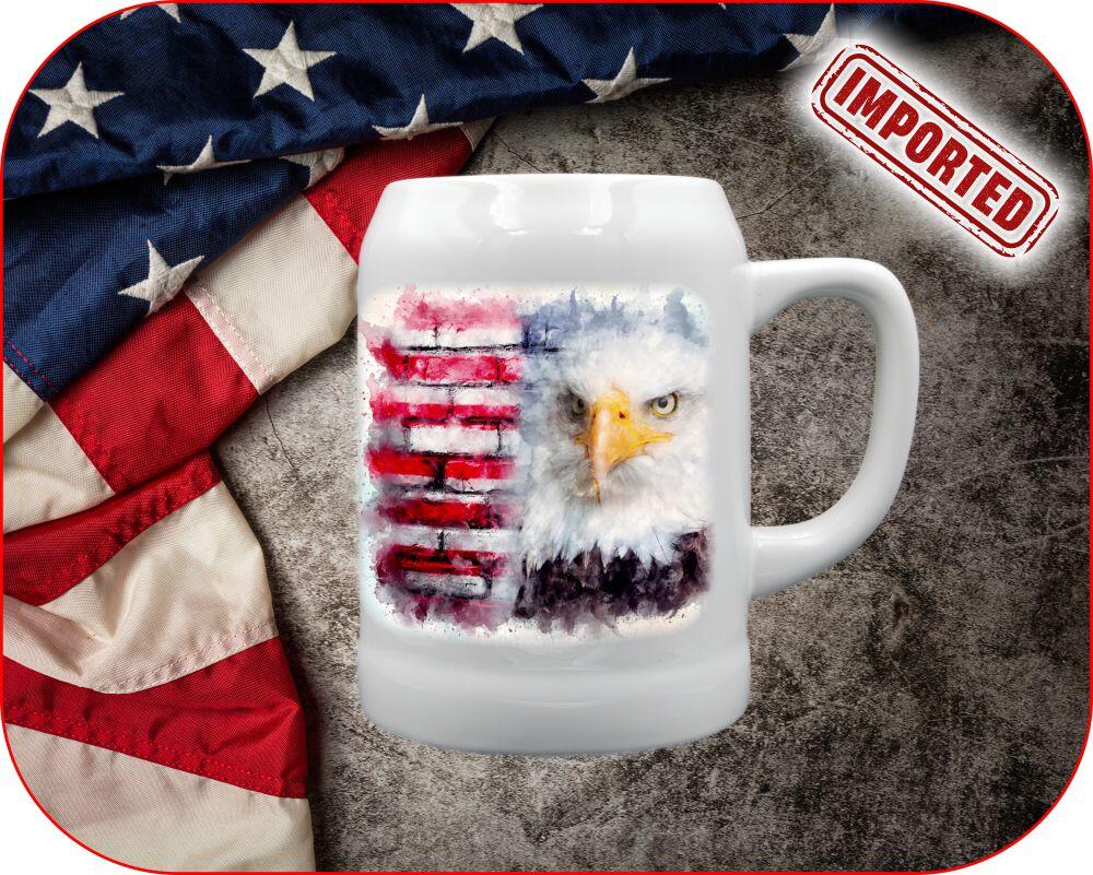 Watercolor Eagle USA Mug - Image 10