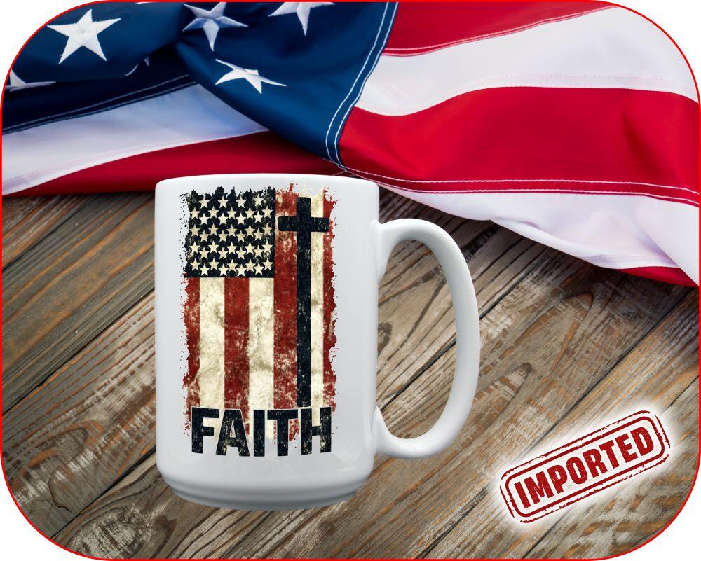 Vintage Faith Flag - Image 3