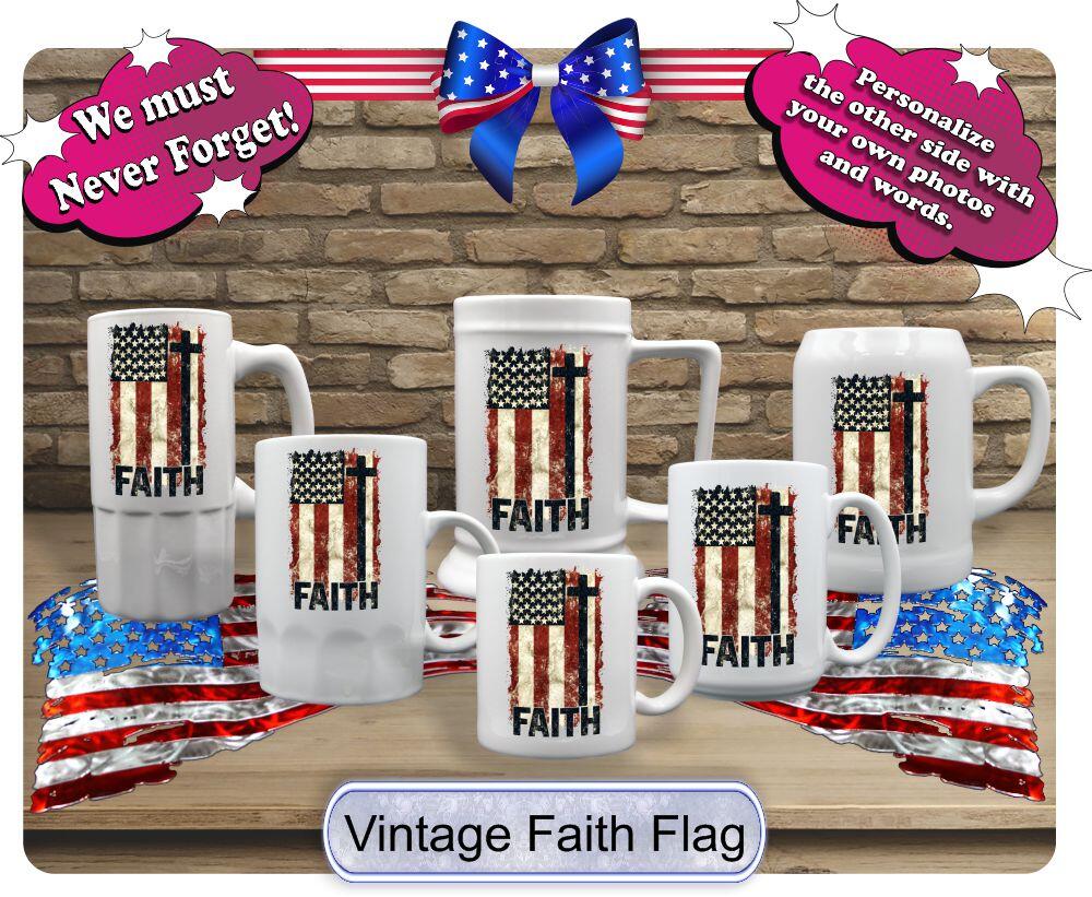 Vintage Faith Flag - Image 2