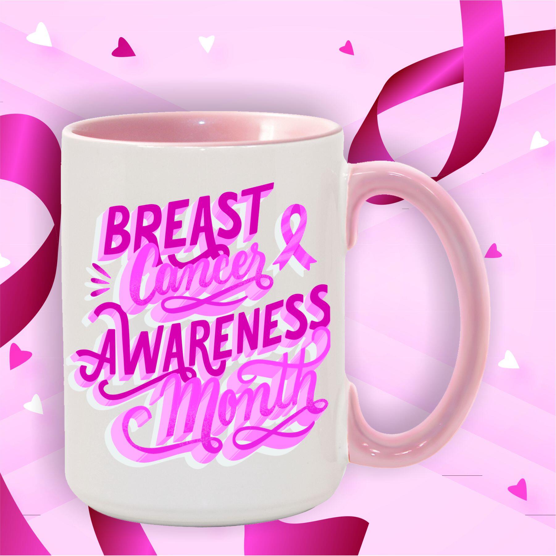Breast Cancer Awareness Coffee Cup - Image 3