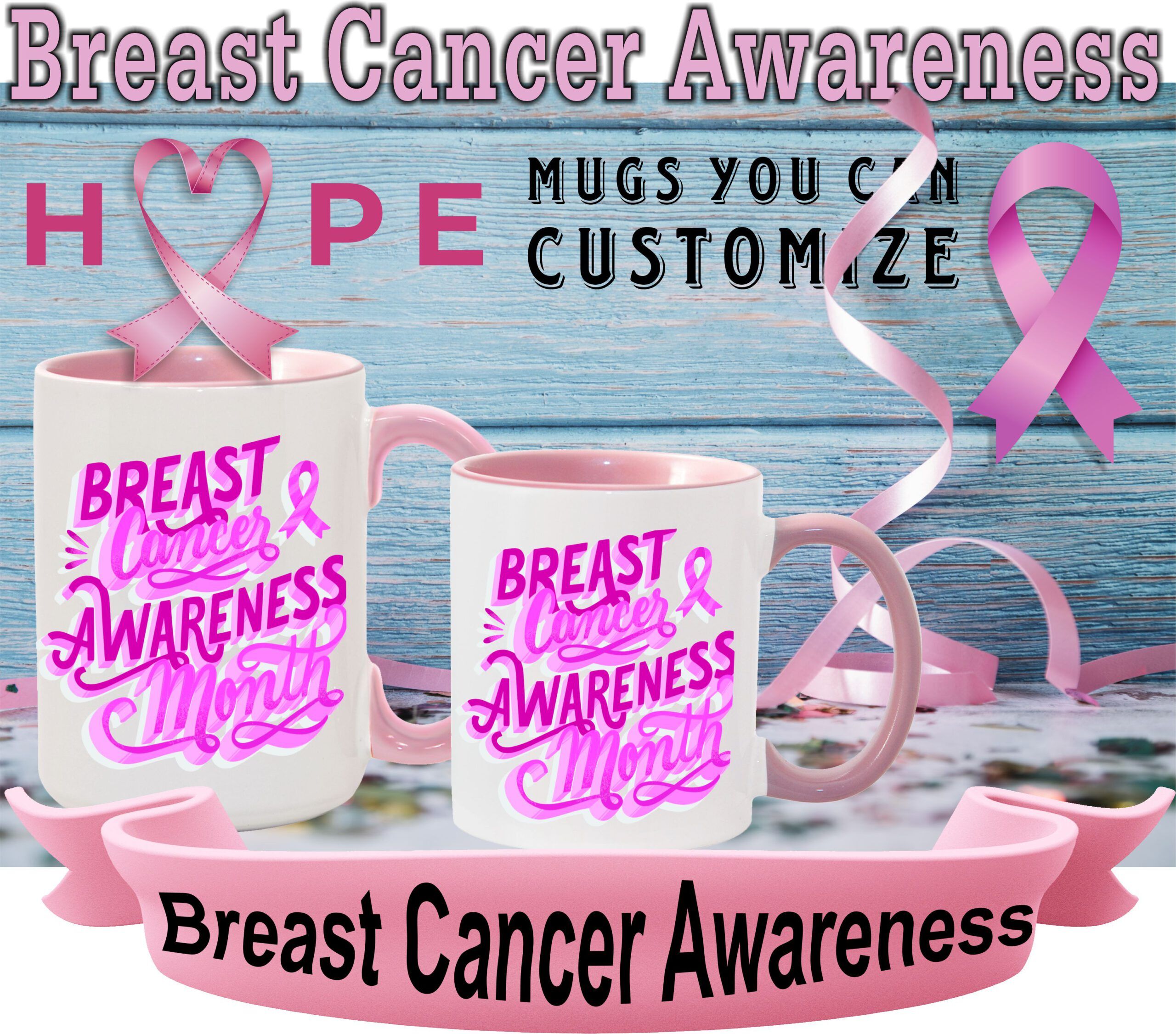 Breast Cancer Awareness Coffee Cup - Image 2