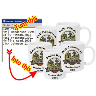 Personalize volume mug orders image
